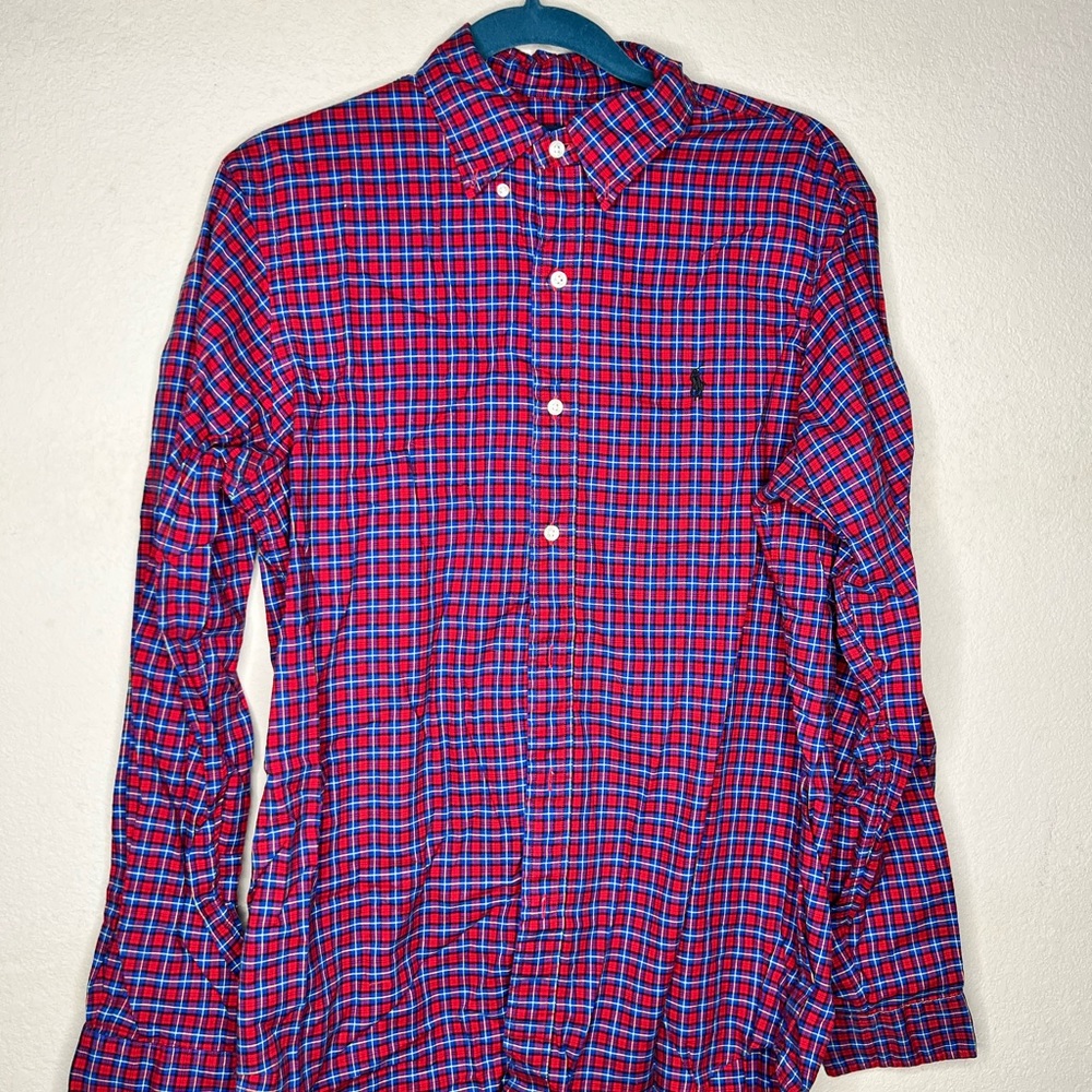 Red Polo Button Down